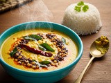 Nadan Kerala-style Moru Curry with ground coconut paste & ripe banana