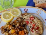 Χοιρινές παντσέτες με σάλτσα γιαουρτιού στο φούρνο