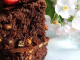 Brownies με φιστίκια Αιγίνης και σταγόνες καραμέλας