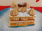 Mille feuilles με κρέμα κάστανου