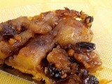 Tarte tatin με μήλα, σταφίδες και καρύδια