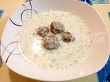 Blog Anniversary and Kibbeh b Laban (Kibbeh Meatballs in Yogurt)