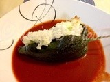 Ficelle Copycat Chile Relleno in Mock Mole Sauce