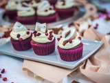 Pomegranate Cupcakes with Coconut