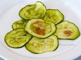 Courgette (Zucchini) with wild garlic #vegan