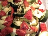 Eggplant and roasted vegetables fat-free – vegan