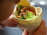 Walnuts and salad Tortillas (wrap) #vegan