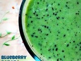 Blueberry Banana Green Smoothie (with a shot of Chia)