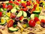 Mediterranean Hummus Pizza