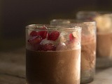Chocolate Crèmes with Pomegranate- The Simplest Dessert #NaBloPoMo