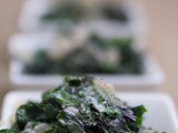 Creamed Kale for Thanksgiving a Simple & Elegant Recipe #NaBloPoMo