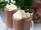 Gingerbread Hot Chocolate with Spiced Rum