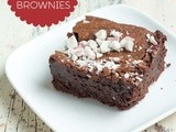 Gluten Free Brownies with Candy Canes for Holiday Baking