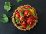 Gluten Free Tomato Tart with Sweet Corn