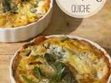 Grain-Free Pumpkin Quiche with Caramelized Onions and Blue Cheese
