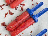 Homemade Popsicles with Strawberries, Honey, and Chiles