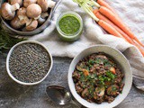 Instant Pot Vegan Lentil and Mushroom Stew (Gluten Free)