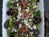 Pear and Goat Cheese Salad with Brown Butter Vinaigrette