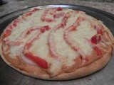 Creamy Ricotta, Red Pepper & Onion Pizza