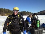 Ice Diving Near Lake George