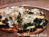 Kale and Zucchini Pizza