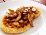 Rum Maple Apple Waffles