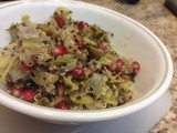 Shaved Brussels Sprouts & Pomegranate Tricolor Quinoa