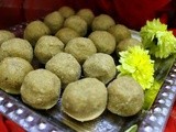 Atta badam ladoo / Wheat Almond laddu