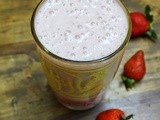 Banana Strawberry Almond Milk Smoothie