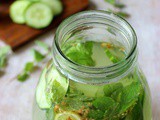 Cucumber Lemon Mint Ginger Detox Drink