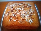 Eggless Almond Carrot Cake