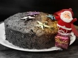 Eggless Christmas Fruit Cake