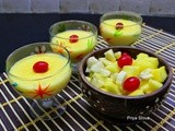 Eggless Custard Pudding / Vanilla Custard Pudding