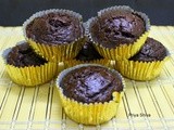 Eggless Double Chocolate Banana Muffin