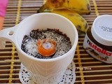 Eggless Nutella Banana Mug Cake