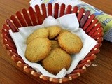 Eggless Whole Wheat Almond Cookies