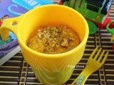 Eggless Whole wheat Carrot Mug Cake