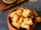 Garlic Oregano Baked Croutons