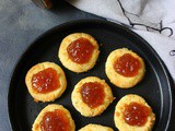 Ginger Marmalade Coconut Thumbprint Cookies