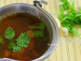 Poondu thakkali rasam / Garlic Tomato Rasam