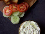 Vegetable Sandwich With Tzatziki Sauce