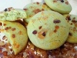 Frollini panna e té verde (Cream and Green-Tea Shortbread Biscuits)