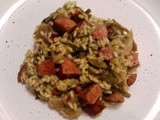 Risotto salsiccia e fagiolo scarlatto (Sausage and Runner Bean Risotto)