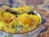 Aloo Baingan | Potatoes with Brinjal