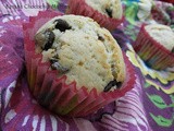 Banana Choco Chip Muffins - My 7th guest post for Raaz Food Love