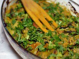 Batata Batemjaan ~ Potato Aubergine Casserole