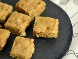 Butterscotch Macademia Blondies | Brown Butter Blondies