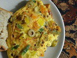 Capsicum Olive Omelette