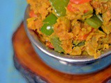 Capsicum Zunka | Shimla Mirch Sabzi