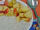 Chia Oatmeal with Cinnamon Apples